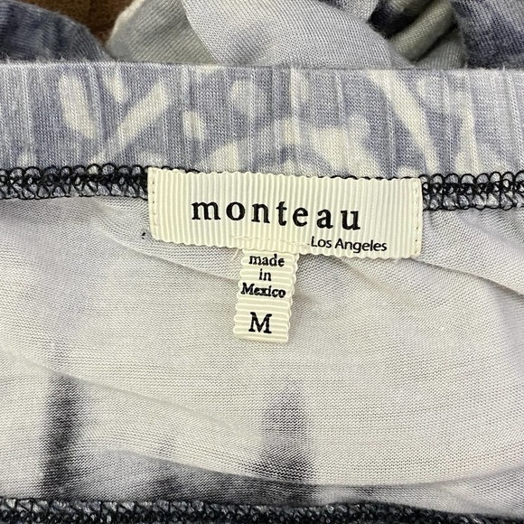 MONTEAU Tie Dye Ombre Embroidered Jumpsuit M - Picture 11 of 15